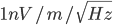 1nV/m/ \sqrt{Hz}